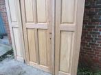271hx191br Antieke driedelige deurenset, loopdeur 84 cm, Ophalen