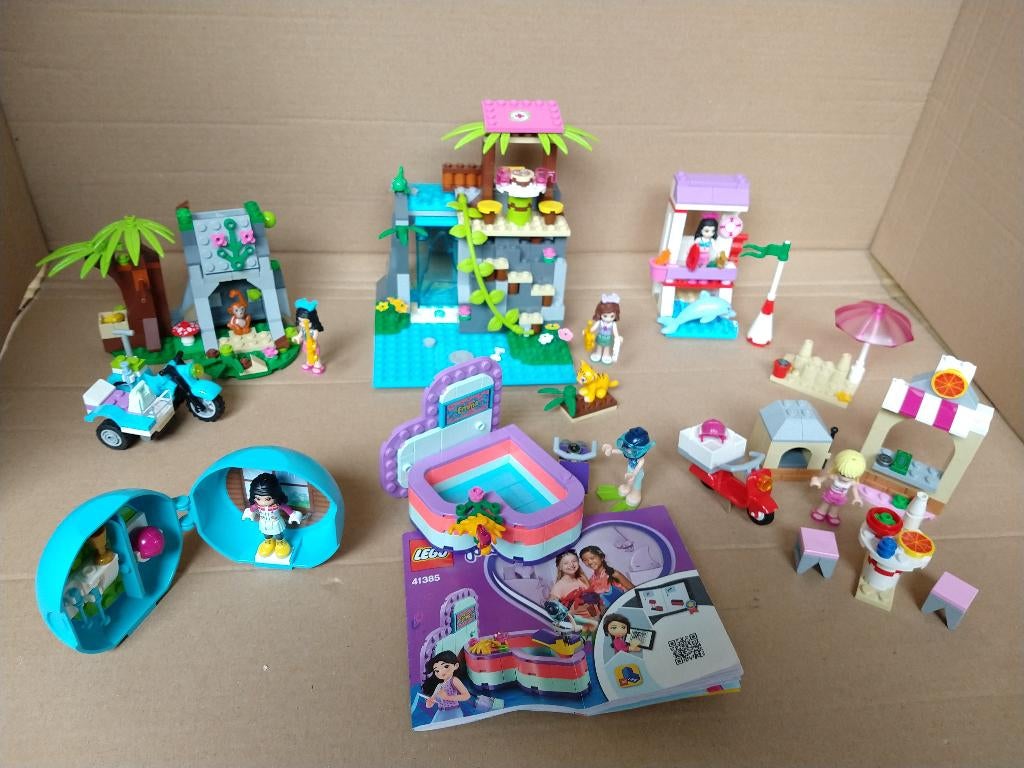 6 complete sets Lego Friends sets met poppetjes, Ophalen of Verzenden, Zo goed als nieuw, Complete set, Lego