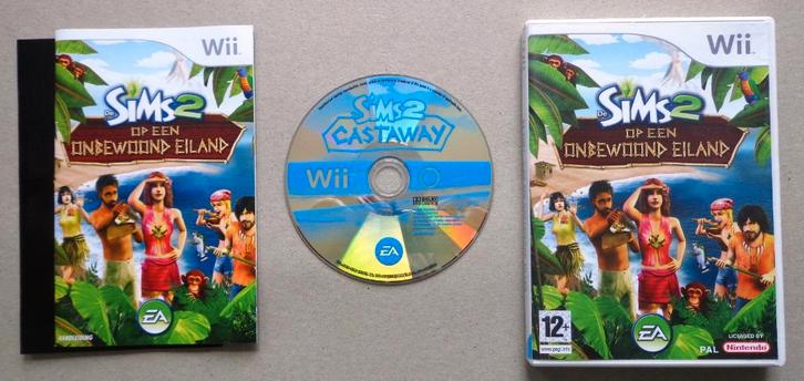 De Sims 2 op een onbewoond eiland voor de Wii Compleet, Spelcomputers en Games, Games | Nintendo Wii, Zo goed als nieuw, Simulatie