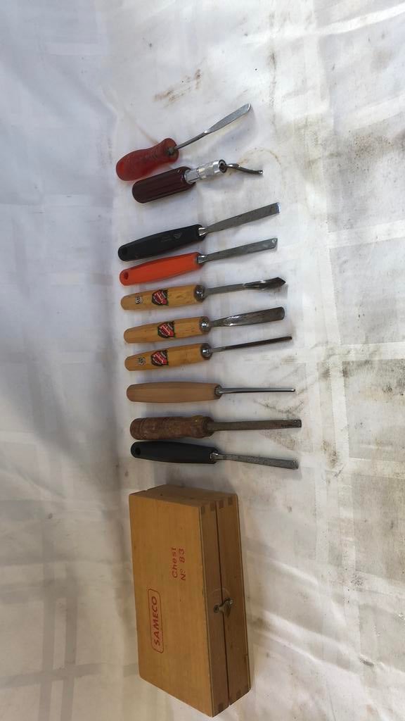 Houtsnijwerk gereedschap set, Ophalen of Verzenden