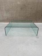 XXL vintage glazen “waterfall” salontafel 120 x 120, Ophalen
