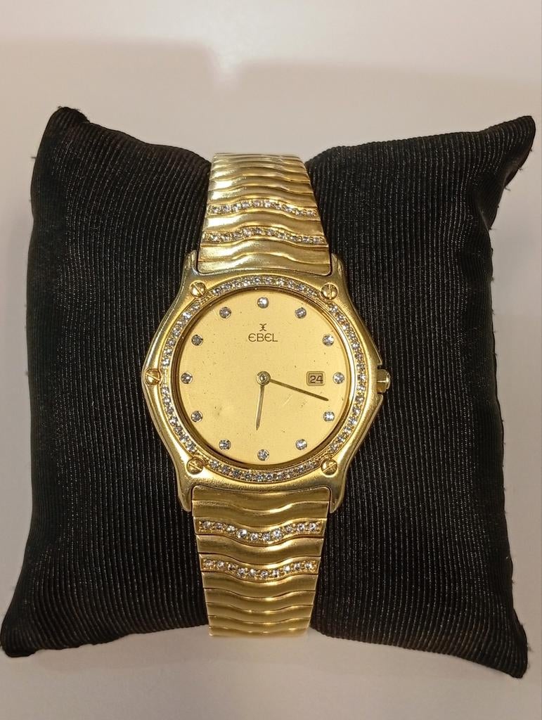 Ebel Wave 883903 Unisex Horloge met Diamanten, Sieraden, Tassen en Uiterlijk, Horloges | Heren, Overige merken, Staal, Staal, Polshorloge