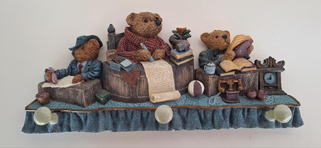 Vintage kapstok beren of wandhanger, Wandkapstok, Overige materialen, Ophalen of Verzenden, Zo goed als nieuw