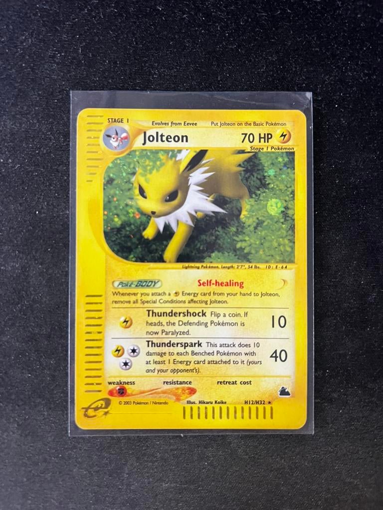 Jolteon #H12 Holo Pokemon Kaart, Hobby en Vrije tijd, Verzamelkaartspellen | Pokémon, Ophalen of Verzenden, Zo goed als nieuw