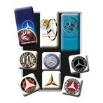 Mercedes Benz logo evolution reclame magneetjes magneet set
