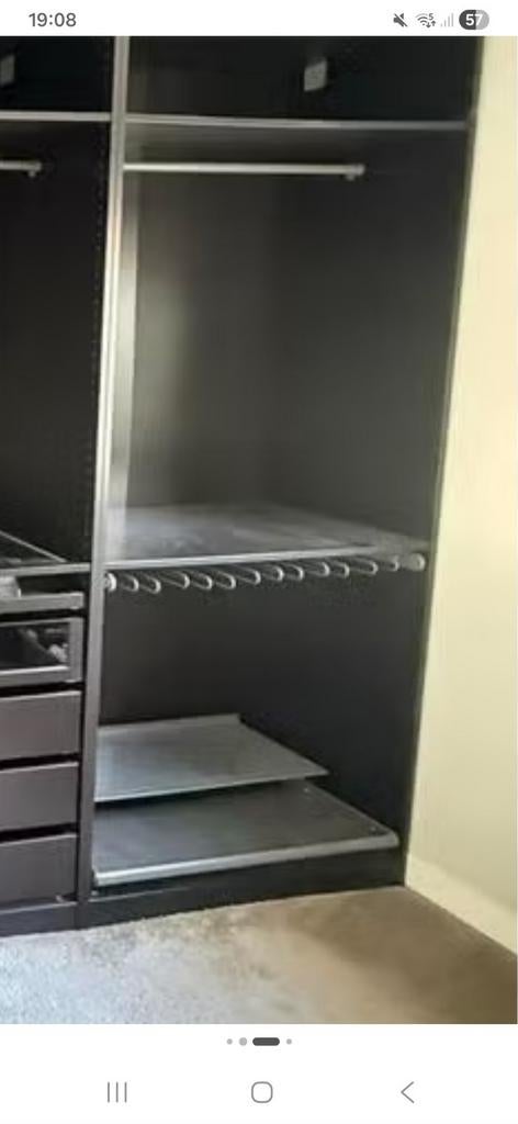 Ikea Pax Kledingkasten zwart/bruin Diverse maten, Ophalen, Gebruikt, 100 tot 150 cm, Modern, Functioneel