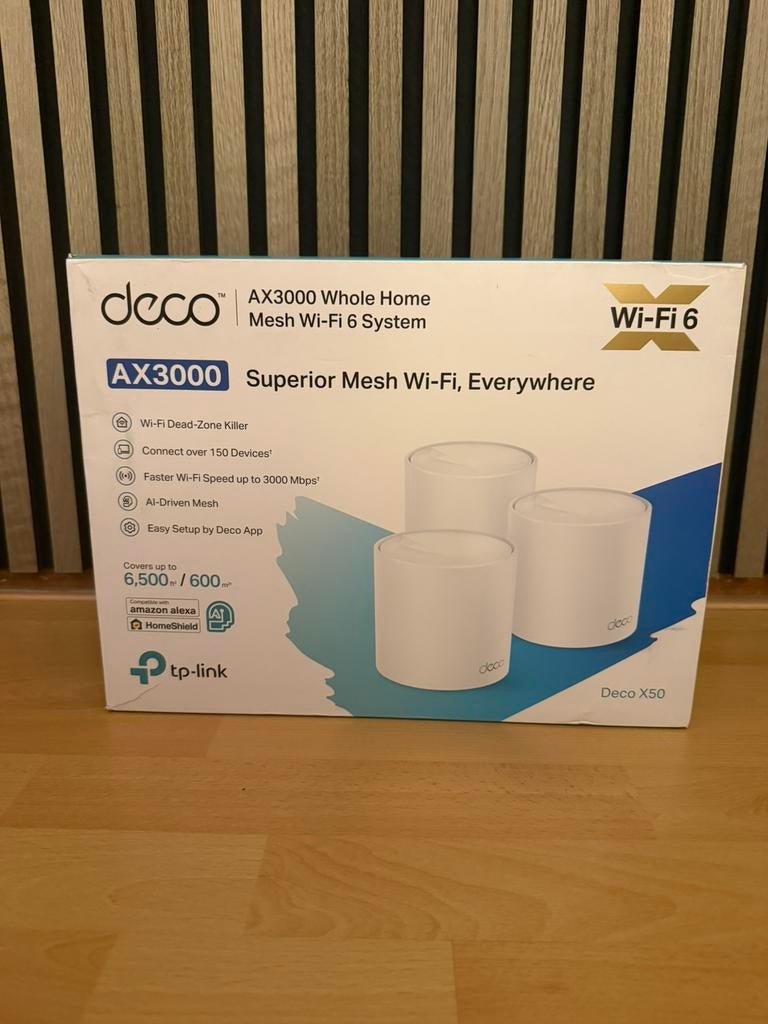Tp link deco x50 ax3000 3 pack, Ophalen of Verzenden, Zo goed als nieuw