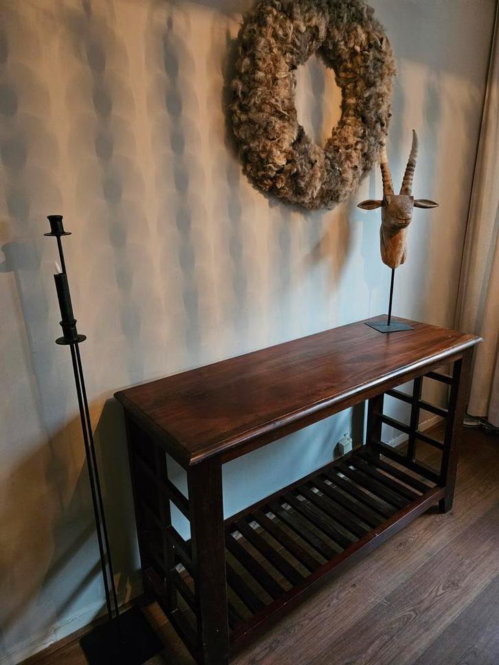 Sidetable,  tafel, haltafel, Huis en Inrichting, Tafels | Sidetables, Gebruikt, 25 tot 50 cm, 100 tot 150 cm, Rechthoekig, Ophalen