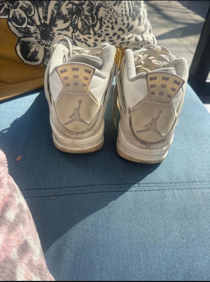 Nike Air Jordan 4 Retro Metallic Gold, Kleding | Dames, Schoenen, Gedragen, Sneakers of Gympen, Overige kleuren, Ophalen of Verzenden