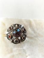 Prachtige antieke zilveren granaten Ring., Sieraden, Tassen en Uiterlijk, Antieke sieraden, Verzenden, Zilver, Ring