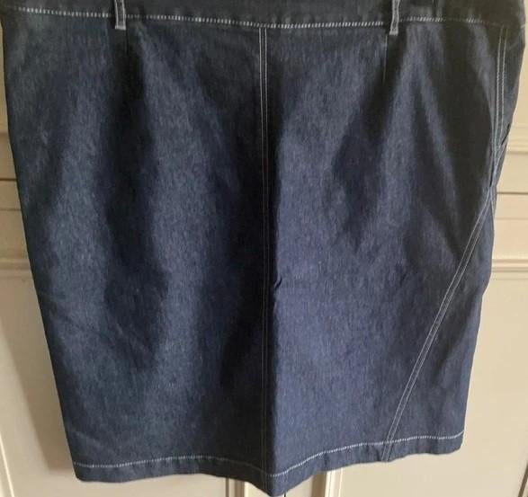 Marina Rinaldi spijkerrok in maat 46, Maat 46/48 (XL) of groter, Zo goed als nieuw, Boven de knie, Marina Rinaldi
