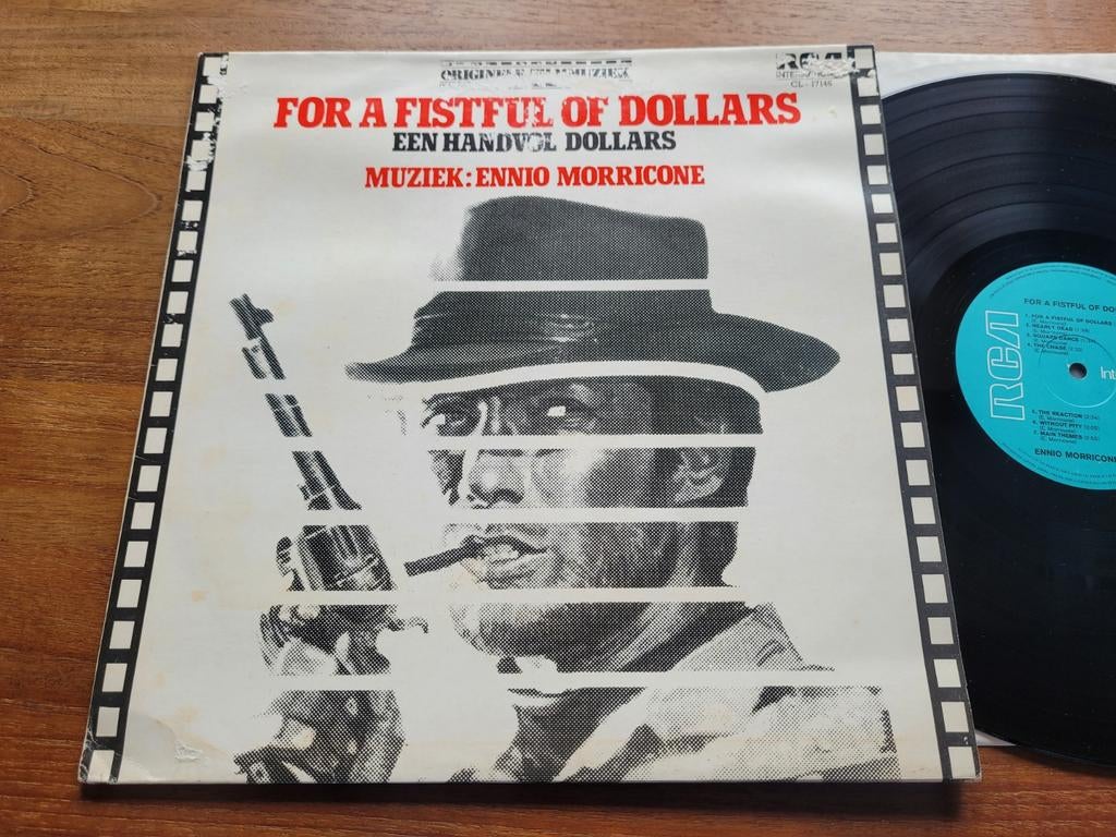 Ennio Morricone - For a Fistful of Dollars LP (1977), Cd's en Dvd's, Gebruikt, Originele persing, Ophalen of Verzenden, 1970 - 1979