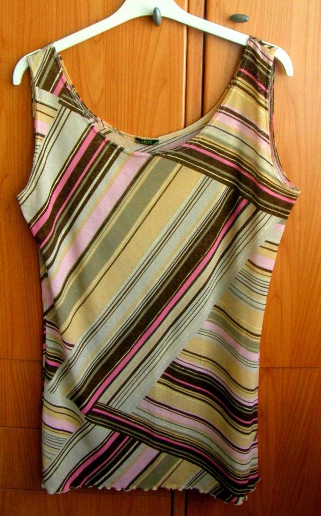 Prachtige LESS stretch blouse jurkje tuniek lang maat XL, Verzenden, Zo goed als nieuw, Maat 46/48 (XL) of groter