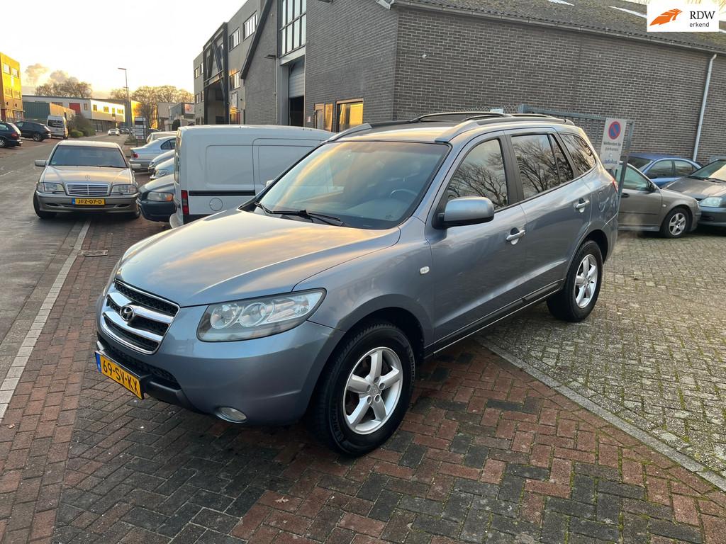 Hyundai Santa Fe 2.7i V6 Dynamic 7p. Nw Koppeling! Nw Distri, Auto's, Hyundai, Voorwielaandrijving, Gebruikt, 2000 kg, Blauw