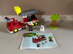 Lego Duplo brandweerwagen met brandweerman en kat, Ophalen, Gebruikt, Complete set, Duplo