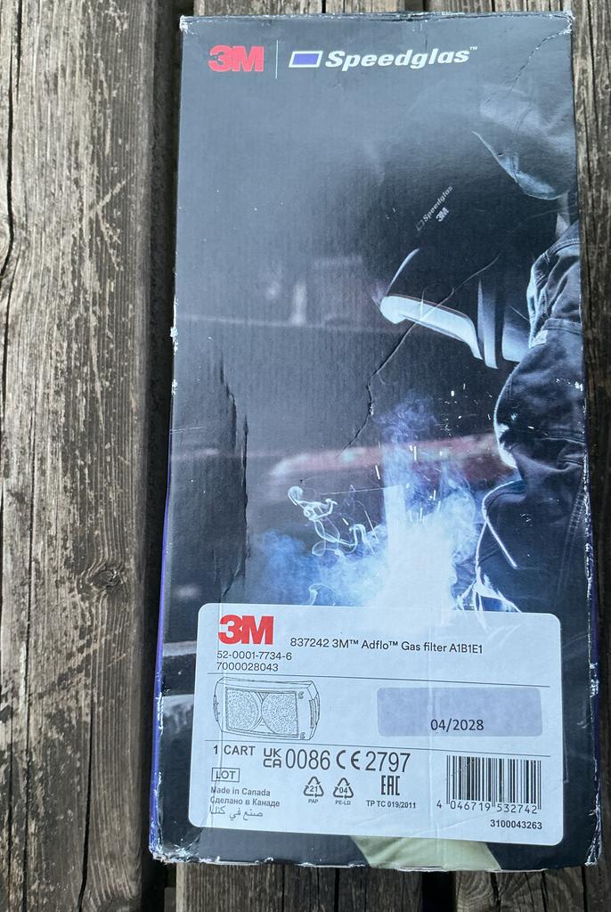 3M Speedglas, Adflo Gasfilter A1B1E1 - Nieuw in verpakking, Doe-het-zelf en Verbouw, Laskappen, Ophalen of Verzenden, Nieuw