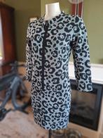 Rinascimento zilver zwart luipaard sportieve jurk XL, Verzenden, Zwart, Zo goed als nieuw, Knielengte