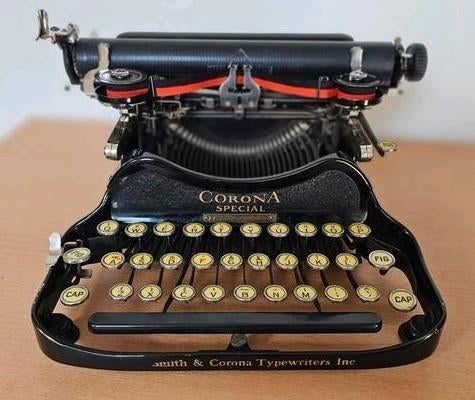 Antieke opvouwbare typemachine – Smith & Corona “Corona Spec, Ophalen of Verzenden