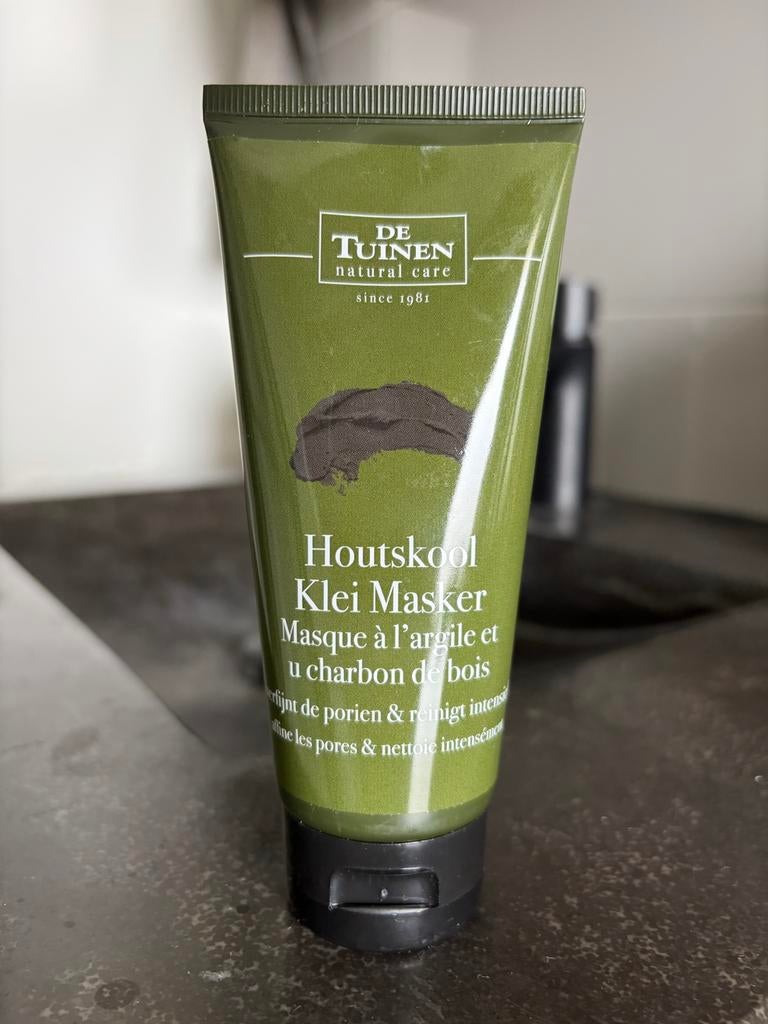 De Tuinen Houtskool Klei Masker, Sieraden, Tassen en Uiterlijk, Uiterlijk | Gezichtsverzorging, Ophalen of Verzenden, Nieuw, Gehele gezicht