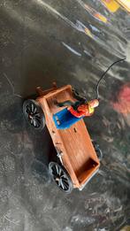 Vintage plastic western kar met cowboy Ongemerkt, Ophalen of Verzenden, Gebruikt