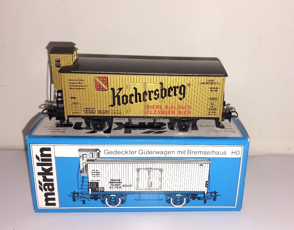 Marklin H0 4680 - Goederenwagen met remmershuisje in ovp, Wisselstroom, Ophalen of Verzenden, Märklin, Nieuw