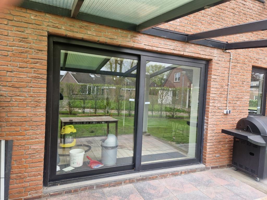 Aluminium Schuifpui met Glas - 300x220 cm, Doe-het-zelf en Verbouw, Kozijnen en Schuifpuien, Ophalen