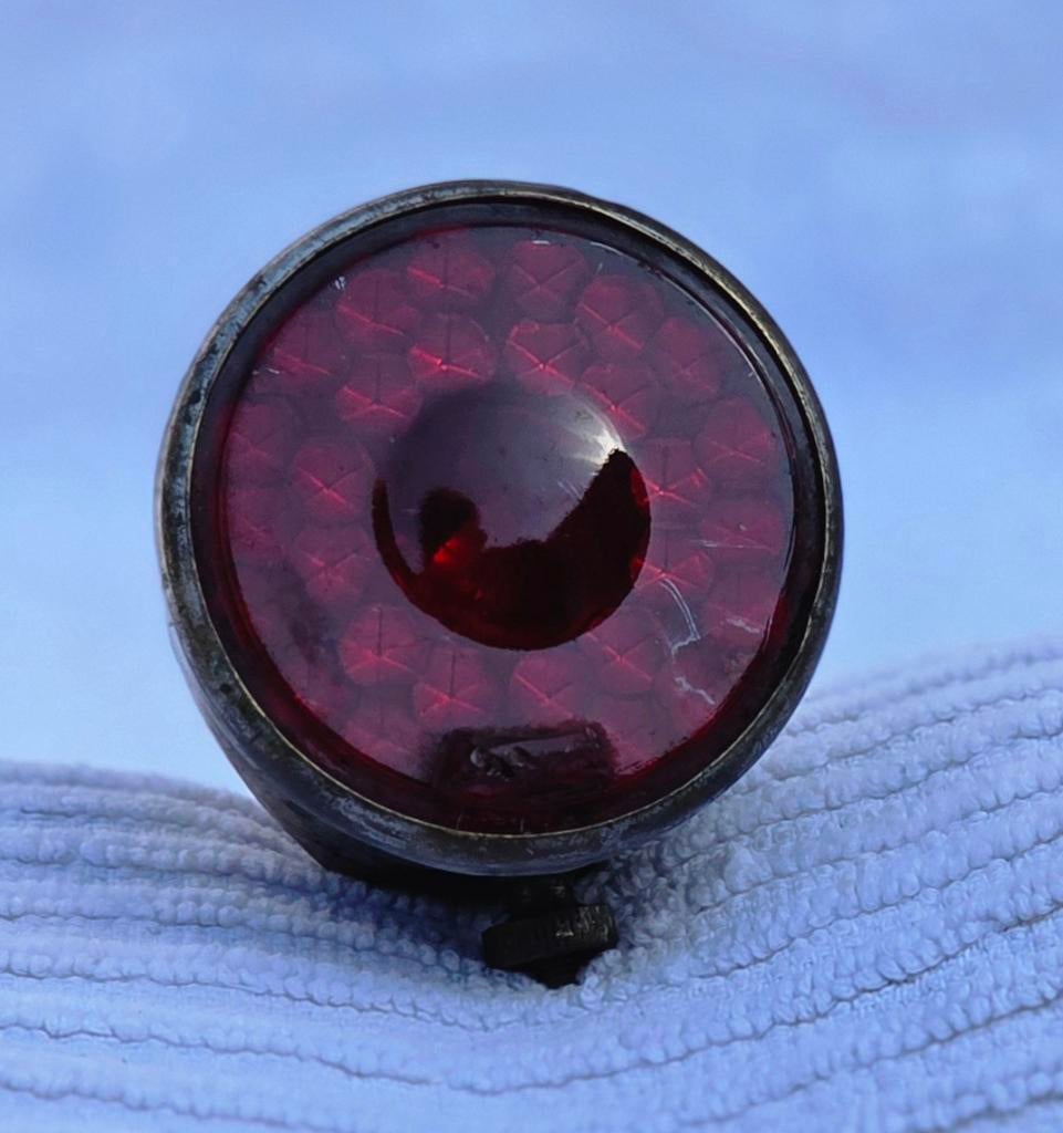 Antieke fiets verlichting lamp achterlicht fiets oldtimer, Ophalen of Verzenden, Gebruikt, Lichtbak of (neon) lamp