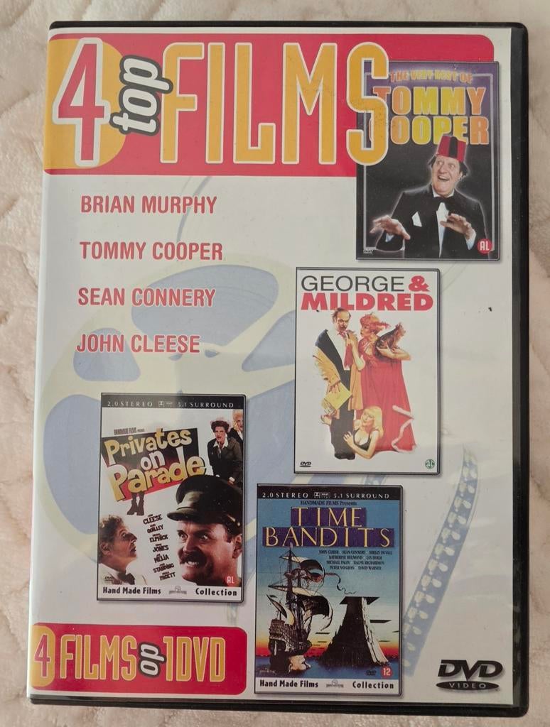 4 Top Films: George & Mildred, Tommy Cooper, Time Bandit, Ophalen of Verzenden