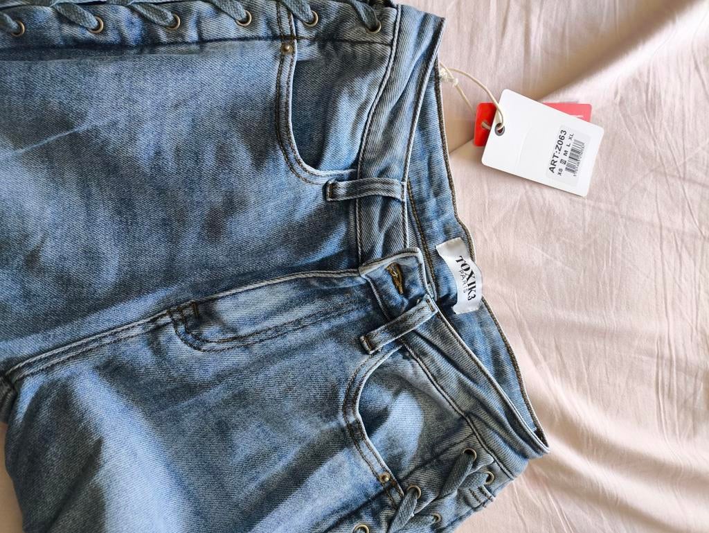 Mooie Toxik broek, nog nieuw, maat 36, Blauw, Toxik, Nieuw, Ophalen of Verzenden