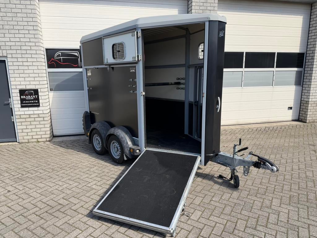 In NIEUWSTAAT ifor williams HB403 1.5 paards paardentrailer!, Ophalen, Zo goed als nieuw, Aluminium, 1½-paards trailer