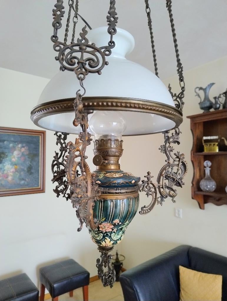 Antieke lamp, Ophalen