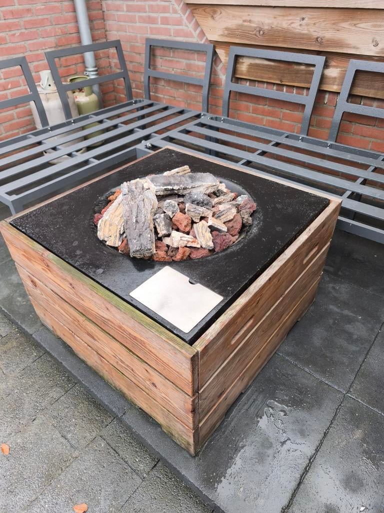 Vuurtafel happy cocooning opknapper., Tuin en Terras, Ophalen, Gebruikt