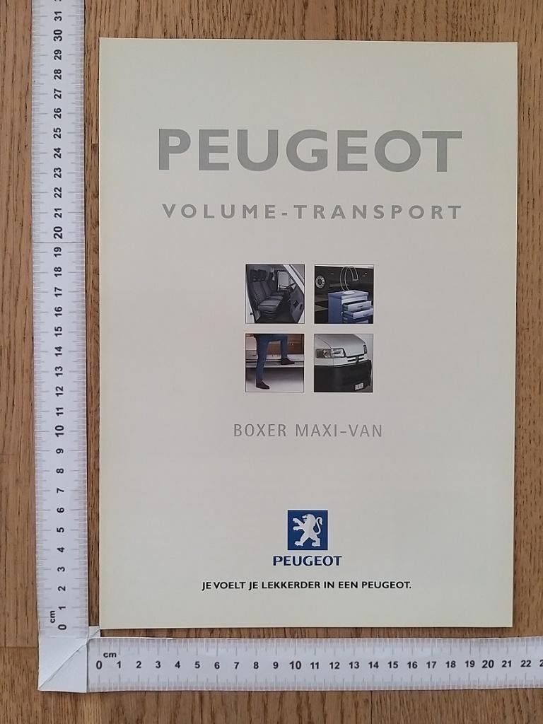 Peugeot Boxer Maxi-Van (Gruau) folder 1999, Ophalen of Verzenden, Gelezen, Peugeot