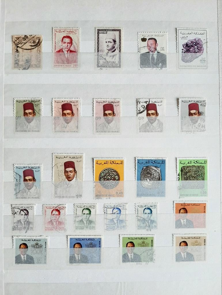 1 Kaart Postzegels Marokko Nr. 1 Gestempeld, Ophalen, Marokko, Gestempeld