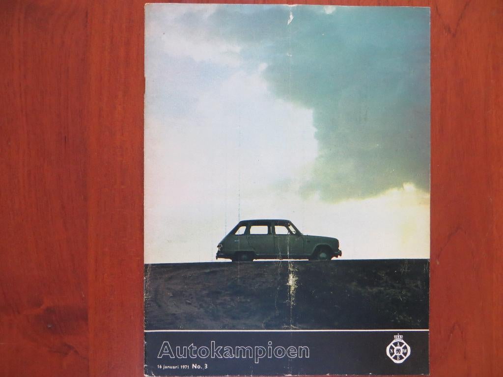 Autokampioen 3 1971 Fiat 600 E (test), Caravan RAI, Ophalen of Verzenden, Nieuw, Overige merken