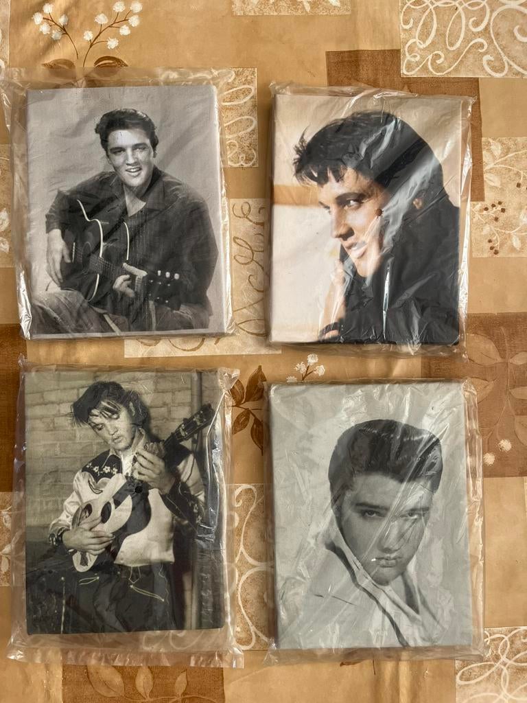 Elvis presley foto op vanvas, Verzamelen, Foto's en Prenten, Ophalen, 1960 tot 1980, Zo goed als nieuw, Overige onderwerpen