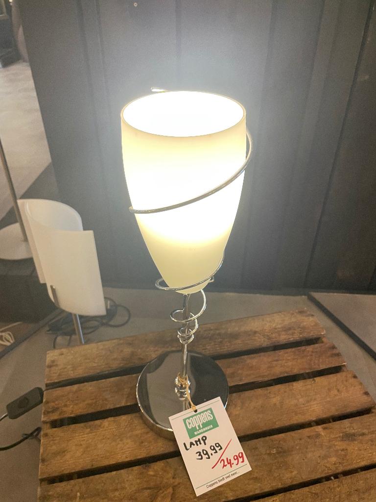 Tafel lamp, Ophalen of Verzenden, Nieuw, Glas, Minder dan 50 cm