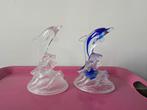 Twee dolfijnenbeeldjes met en zonder kleur, Ophalen of Verzenden, Zo goed als nieuw, Dier