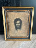 Antiek Christus Hoofd Schilderij - Religieuze Kunst, Antiek en Kunst, Ophalen of Verzenden