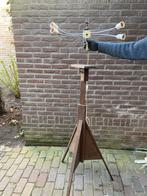 Antieke fotostudio lamp en houten statief, Antiek en Kunst, Ophalen