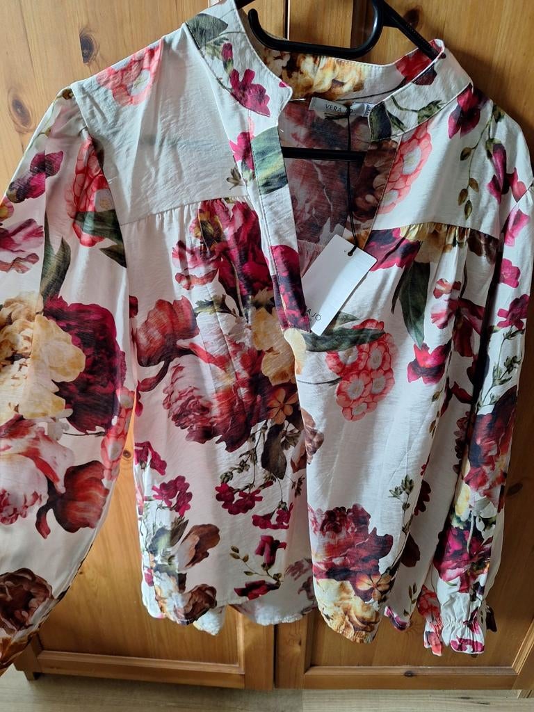 Nieuwe blouse XL botanisch Vera Jo Amsterdam, Overige kleuren, Vera Jo, Maat 42/44 (L), Nieuw