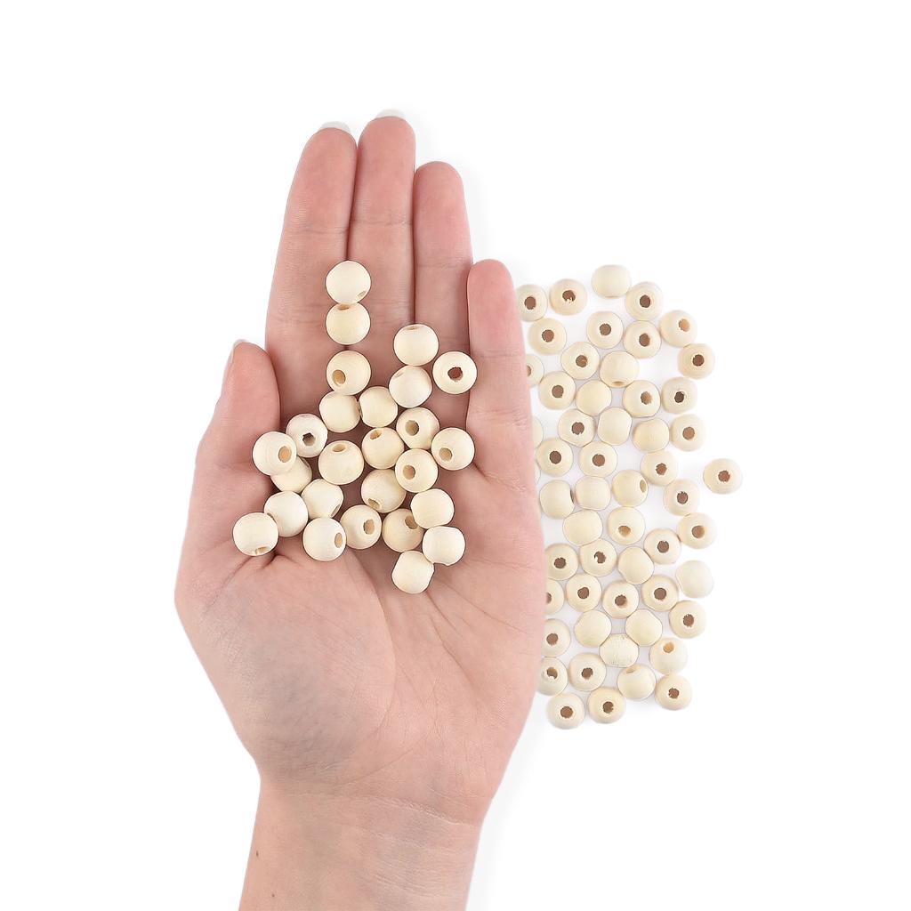 Houten kralen onbehandeld 10mm 150 stuks, Hobby en Vrije tijd, Kralen en Sieraden maken, Kraal, Herenweg 100 2201 AL Noordwijk