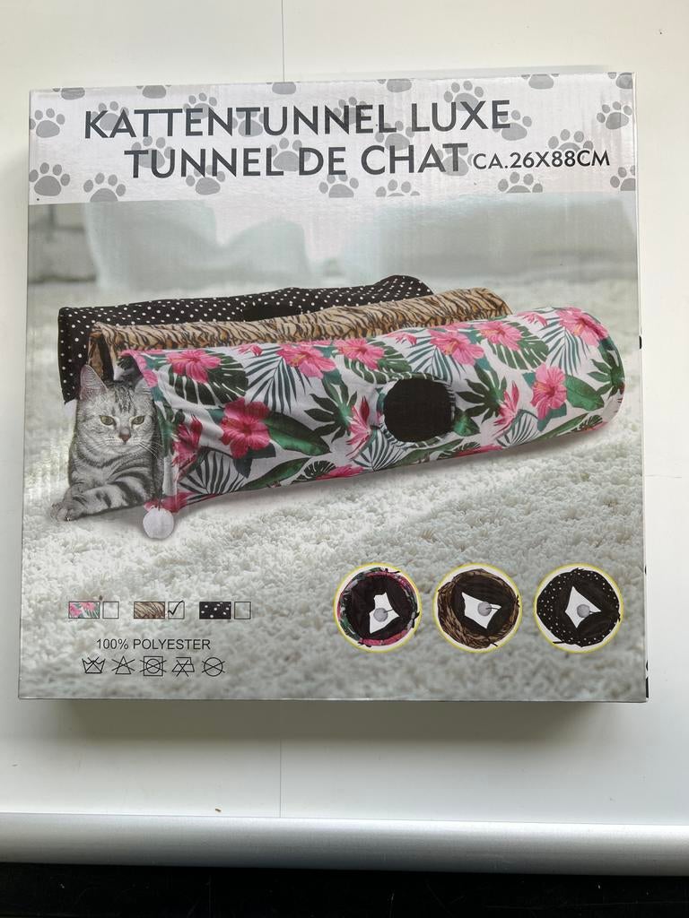 Kattentunnel luxe, Dieren en Toebehoren, Katten-accessoires, Ophalen of Verzenden, Nieuw