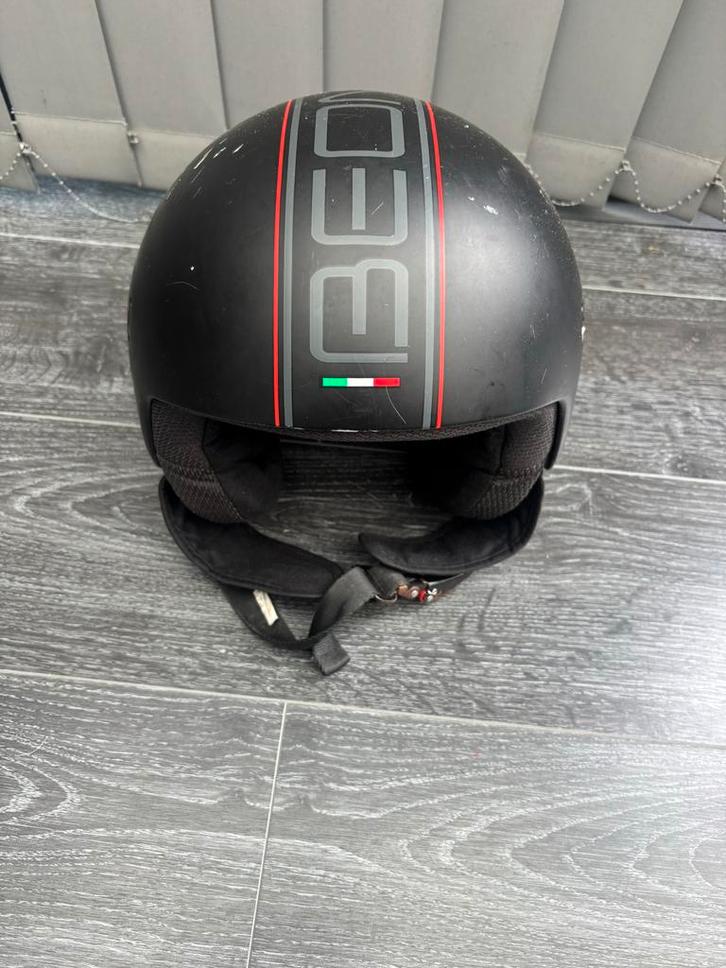 Scooterhelm, Fietsen en Brommers, Brommerhelmen, Gebruikt, Extra large of groter, Ophalen