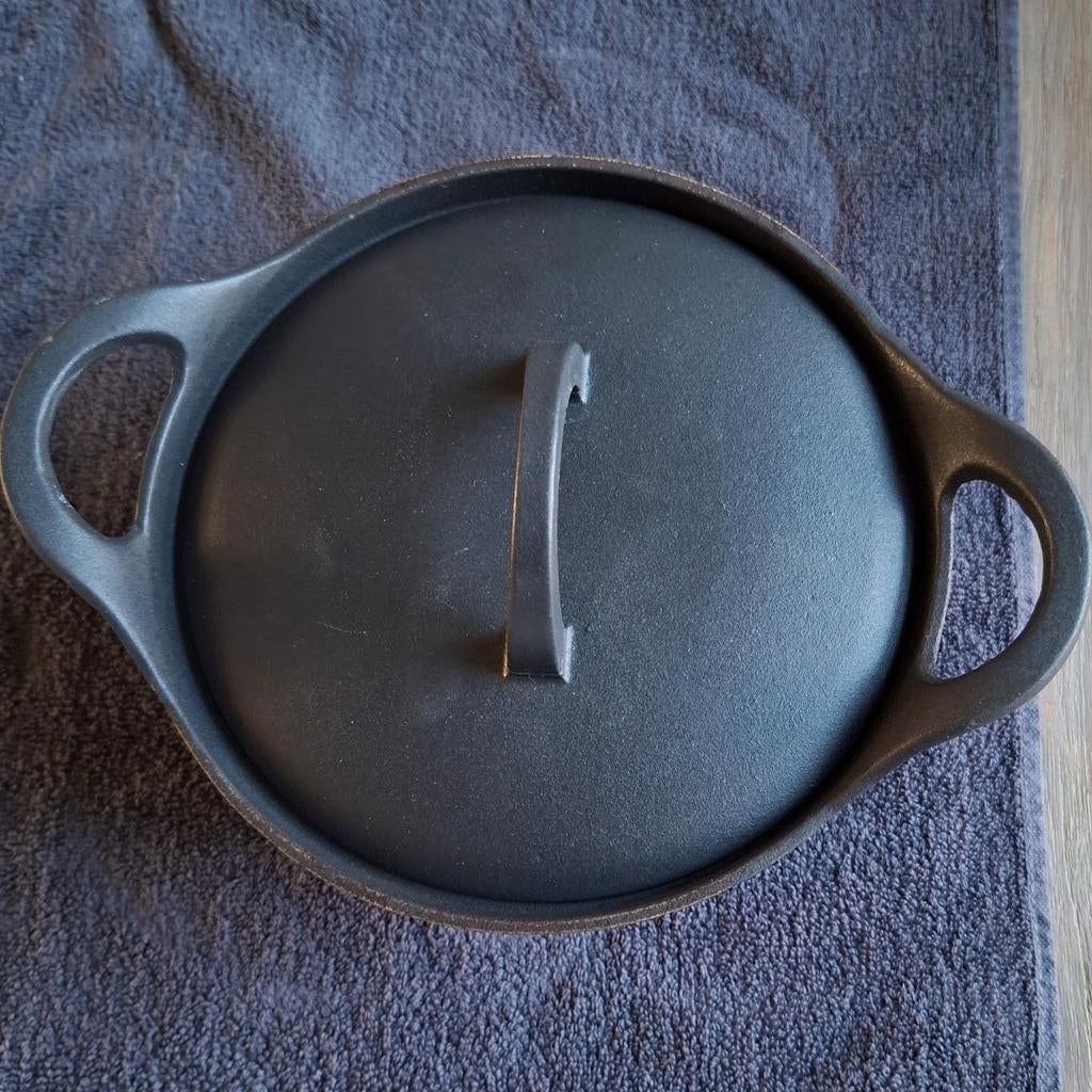 Hackman 20 gietijzeren braadpan, Gietijzer, Ophalen of Verzenden, Zo goed als nieuw, Keramische plaat