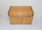 Opbergmand Bamboe / Opbergdoos met deksel xenos / opberger, Ophalen of Verzenden, Rechthoekig, Hout