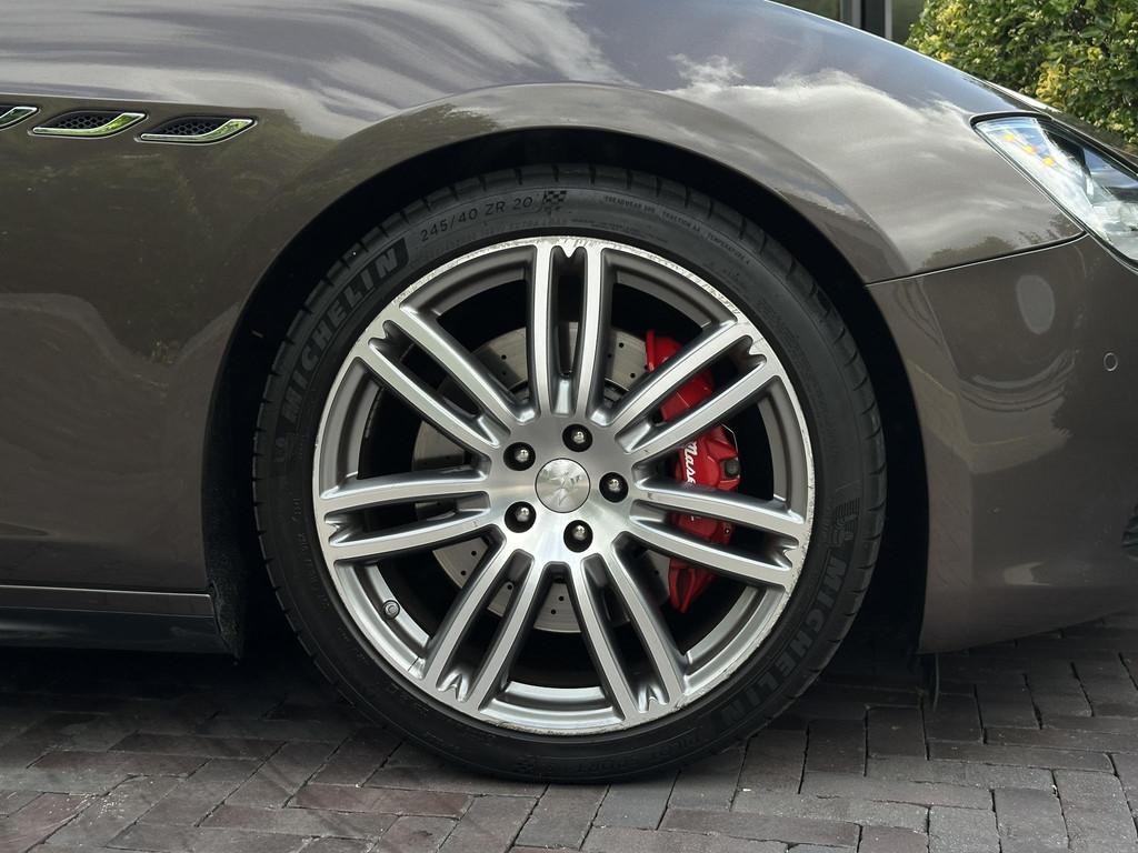 Maserati Ghibli 3.0 V6 D Leer Navi 20”, Auto's, Achterwielaandrijving, Gebruikt, Euro 6, Bruin