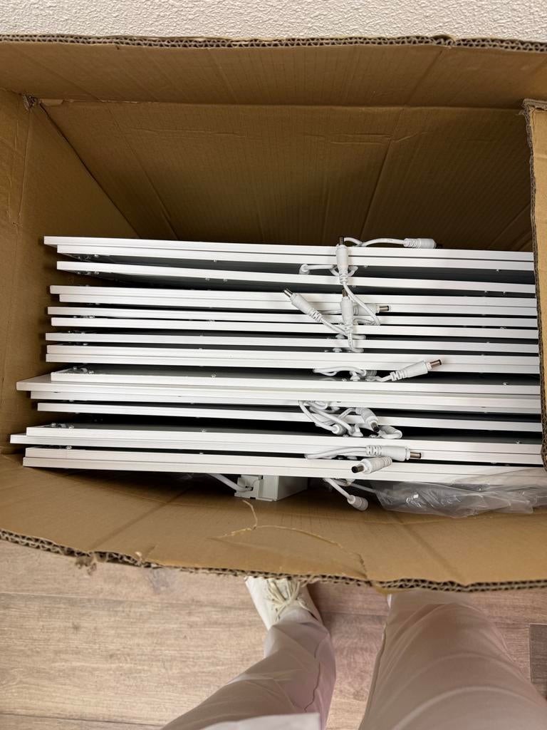 22 ledpanelen 5000k, Ophalen, Led-lamp, Gebruikt, 60 watt of meer