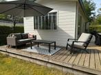 Tuinparasol incl voet en hoes, Tuin en Terras, Parasols, Verstelbaar, Gebruikt, Ophalen of Verzenden, 1 tot 2 meter