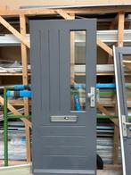 Voor deur met glas en brievenbus. En achterdeur, Doe-het-zelf en Verbouw, Deuren en Horren, Gebruikt, 80 tot 100 cm, Ophalen of Verzenden
